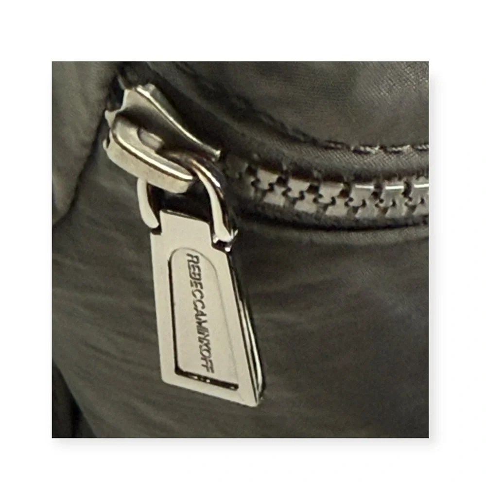 Rebecca Minkoff ♕ Julian Nylon Backpack Bag ♕ Washed Black ♕ Clasps Zips ♕